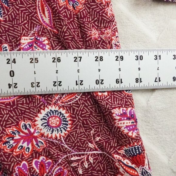 Old Navy Midi Dress Womens 2Xl Floral Print V-Neck Multi Color Long Sleeve - Picture 9 of 13